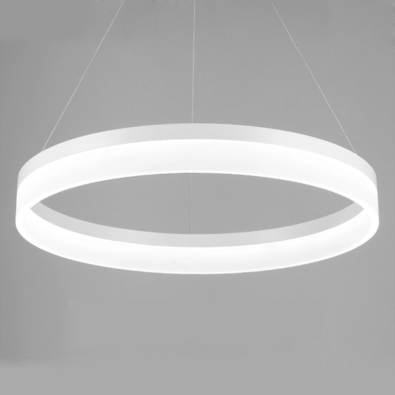 Modern Single Ring Acrylic Suspension LED Pendant Light